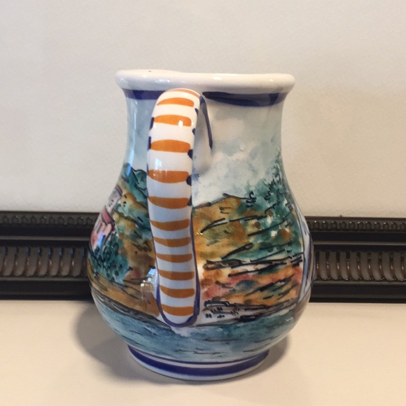 Hand Painted In Greece Small Creamer/Pitcher - Picture 4 of 7